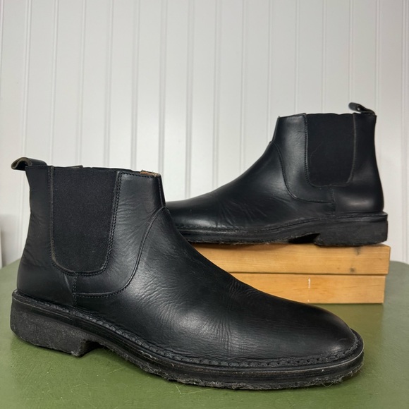 John Varvatos Classic Low Chelsea Boots Handmade in Black Leather *Italy* - Picture 8 of 8
